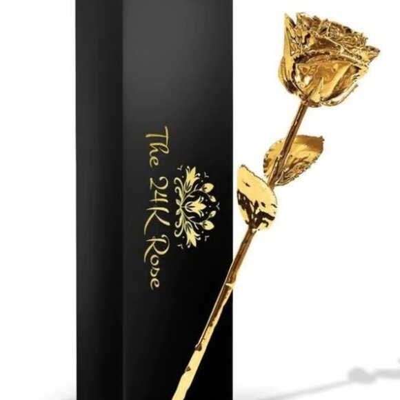 The Gold & Silver Dipped Real Gold Rose - Picture 1 of 3